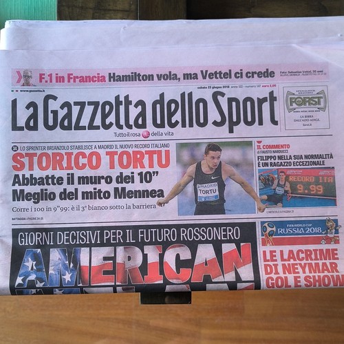 Gazzetta dello sport prima - la,