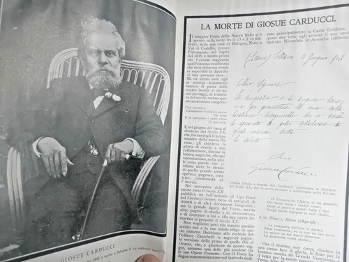 Morte giosuè carducci - la, carducci-